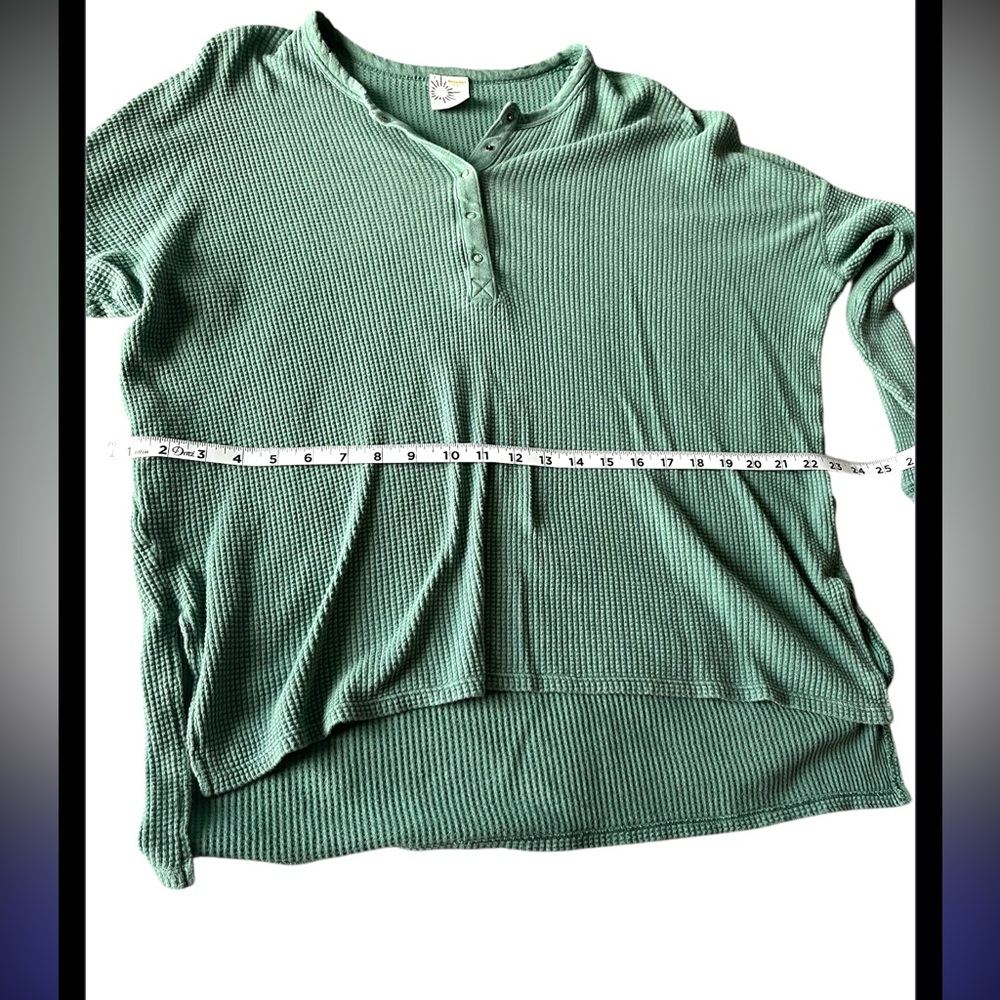 Offline Aerie waffle Henley tshirt